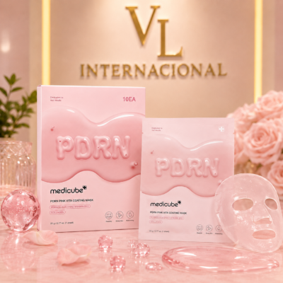 Medicube Pacote com 10 Salmon DNA PDRN Pink Vita Coating Sheet Mask - máscara facial - Imagem 1