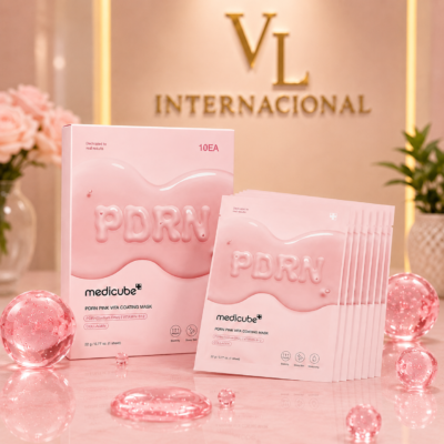 Medicube Pacote com 10 Salmon DNA PDRN Pink Vita Coating Sheet Mask - máscara facial - Imagem 2