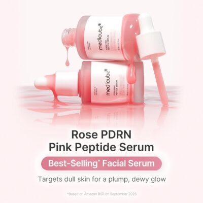 Medicube PDRN Pink Peptide com Salmon DNA | Pink Glow Sérum com Peptídeos & Niacinamida - 30 ml - Imagem 4