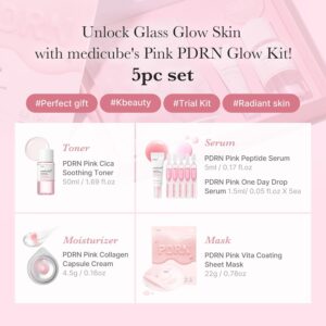 Medicube Salmon DNA PDRN Kit | Mini Skincare Set with Toner, Serum & Sheet Mask - Imagem 3