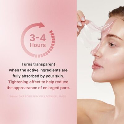 Medicube Pacote com 4 Salmon DNA PDRN pink collagen jelly gel mask - máscara facial - Imagem 2