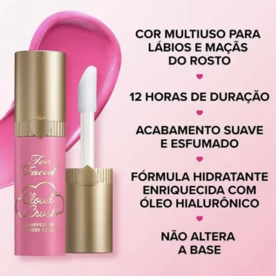 Duo Cloud Crush Whipped Lip & Cheek Too Faced - Imagem 4