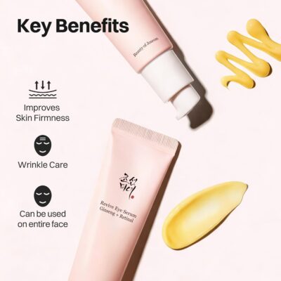 Sérum para Olhos Beauty of Joseon Revive com Niacinamida e Retinil para Correção de Bolsas, Linhas Finas, Olheiras e Rugas, Cuidados com a Pele Coreanos 30ml - Imagem 2